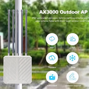 Siêu tốc độ cao 3000Mbps Ngoài trời Wifi 6 doanh nghiệp lưới <span class=keywords><strong>Router</strong></span> tầm xa băng tần kép 5 * 8dBi ăng-ten 8dBi điểm truy cập tường lửa - Product Image 4