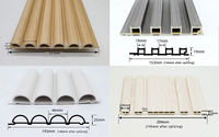 Panneau mural rainuré en PVC composite intérieur imperméable et ignifuge, vente chaude en usine chinoise, pour salles de réunion