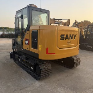 Excavatrice SANY SY85C jaune sur chenilles hydrauliques pour la construction - Product Image 2