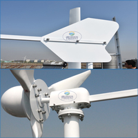 Turbine éolienne horizontale 1000/1500/2000/2500/3000W 24V-220V, sans énergie, avec système marche/arrêt du réseau électrique
