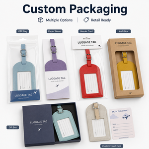 <span class=keywords><strong>Étiquette</strong></span> de <span class=keywords><strong>bagage</strong></span> en cuir personnalisée OEM avec sangle <span class=keywords><strong>à</strong></span> boucle et cache de confidentialité, <span class=keywords><strong>étiquette</strong></span> de <span class=keywords><strong>bagage</strong></span> personnalisée multi-styles - Product Image 3