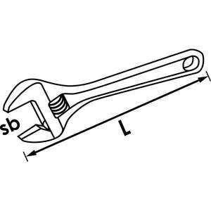 ประแจปรับ V6048ได้0-24มม. ประแจ4047728069625ประแจปรับได้ - Product Image 2
