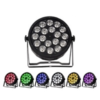 Éclairage de scène LED, 18 projecteurs PAR, 18x18W RGBWA UV 6 en 1, projecteur PAR LED fin