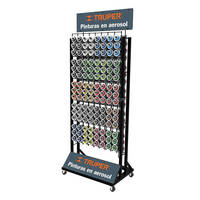 Support de rangement en métal blanc, bouteille de peinture Spray sur pied, étagère de 5 fils,