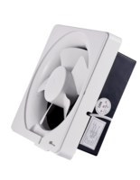 Ventilateur d'extraction carré de 6 pouces, ventilateur mural ultra silencieux pour salle de bain et cuisine, extracteur d'air à forte aspiration