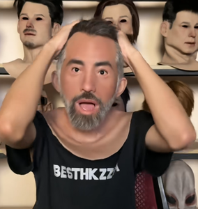 Masques de fête réalistes et écologiques réutilisables pour hommes avec cheveux, masque de tête en silicone réaliste, masque d'Halloween, accessoires de cinéma pour acteurs - Product Image 5