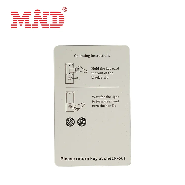 بطاقة مفتاح الفندق مخصصة 13.56Mhz F08 بطاقة مفتاح تحكم بالدخول بطاقة مفتاح RFID