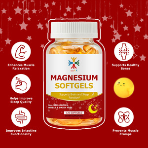 Giá bán buôn magiê Softgels với vitamin D3 canxi và vitamin K2 hỗ trợ chức năng não tăng cường cơ bắp thư giãn - Product Image 4