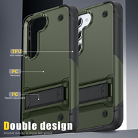 Pour Samsung s23 ultra étui de protection complet TPU PC antichoc béquille étui de téléphone pour samsung s23 s22 s21 plus