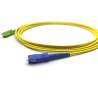 Câble de brassage optique FTTH SM SC APC Simplex 3,0 mm avec gaine PVC LSZH, longueur 3 m, faible perte d'insertion 0,3 dB