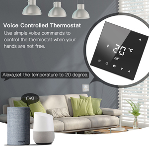 Nhà máy OEM HY607 wifi thông minh tĩnh nhiệt hiển thị kỹ thuật số 5 + 2 lập trình dưới sàn điện sưởi ấm nhiệt Màn hình cảm ứng - Product Image 3