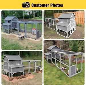 Casa para Mascotas de Madera Ecológica, Transpirable e Impermeable para Exteriores, para Pollos, Patos y Conejos, para Usar en Todas las Estaciones - Product Image 6