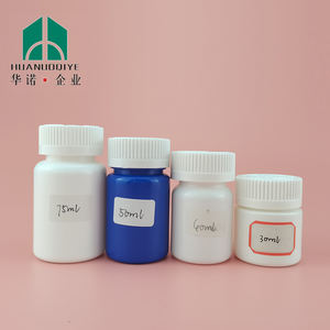 70ml beyaz hdpe hapı yuvarlak ilaç plastik şişe ile çocuklar için güvenli kapaklı şişe ve indüksiyon mühür - Product Image 6