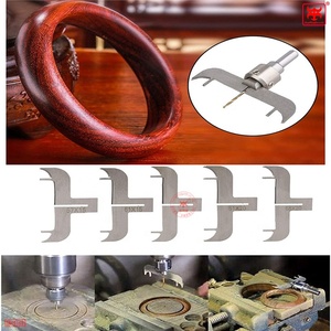 Kit di attrezzi per punte da trapano per la lavorazione del legno con lame per fresa ad anello per bracciale in legno per realizzare anelli e gioielli in legno personalizzati fai da te - Product Image 6