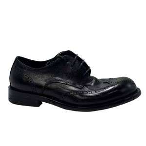 Retro Design Genuine Leather Goodyear Welt Lace-up Men's <b>Shoes</b> Genuine Leather Soles British Style Business <b>Height</b> <b>Increasing</b> - Product Image 5