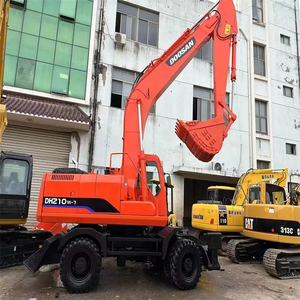 Doosan มือสอง100% แท้เครื่องขุดไฮดรอลิกล้อ DH210W-7ใช้งานในสภาพดีกับเครื่องยนต์มอเตอร์หลัก - Product Image 4