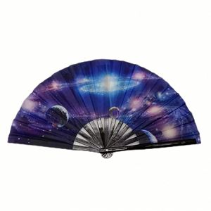 Abanico de Mano Portátil de Bambú, Ecológico, Estilo Artesanal Decorativo, con Plástico Resistente, Adornado con un Modelo de Ángel Antiguo, Publicitario - Product Image 2