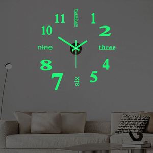 Sy87 Decorative Sticker 3D Frameless <b>Digital</b> Diy <b>Wall</b> <b>Clock</b> Factory Cheap Wholesale Home Living Room Acrylic Needle Resin - Product Image 3