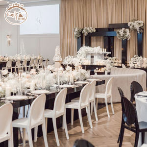 เก้าอี้ผีแบบซ้อนได้ทำจากเรซินอะคริลิกใสสำหรับเด็กด้านหลังทรงกลม - Product Image 6