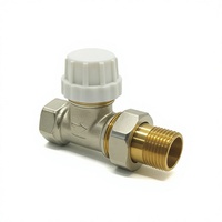 Robinet thermostatique en laiton XingFu DN15 1/2" filetage mâle/femelle, commande manuelle, thermostat d'angle pour chauffage central, eau, OEM