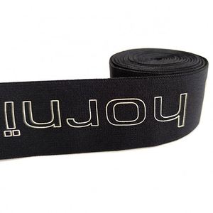 Custom Jacquard Elastic Band for Shoes and Underwear 10mm Thick Spandex <b>Webbing</b> With Oeko-Tex Certification Custom Logo - Product Image 2