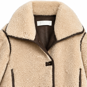<span class=keywords><strong>Veste</strong></span> d'automne et d'hiver pour femme Boying, épaisse et chaude, style simple et tendance, à manches longues et col montant, coupe ample - Product Image 4