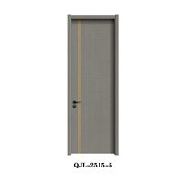 Porte en bois solide de chambre à coucher porte en bois moderne design simple le plus populaire