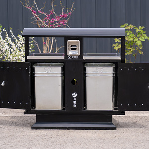 Poubelles extérieures pour les agents d'assainissement, les parcs extérieurs, les sites touristiques et les ateliers. Poubelles en acier inoxydable, galvanisées - Product Image 1