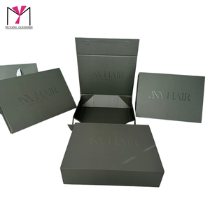 กล่องวิกผมแฟนซีคุณภาพสูง ป้องกันรังสียูวี กระดาษกันไขมัน บรรจุภัณฑ์กระดาษแข็ง พิมพ์โลโก้ได้ตามต้องการ น้ำหอม ของใช้ในบ้าน อาหาร จัดส่ง แม่เหล็ก - Product Image 3