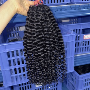 Extensions per capelli umani all'ingrosso senza cuciture, pre-looped, colore naturale, grezzi, ondulati, in bundle, per donna - Product Image 5