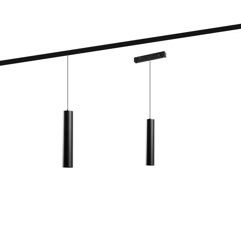 Rotaia magnetica 48V di Illuminazione A LED A bassa Tensione Sistema di Pista 60 millimetri Residenziale da incasso da incasso 7w rotonda pista ha condotto la luce