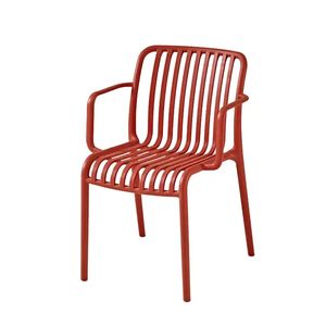 Nordic Contemporary Indoor/Outdoor Garden Furniture Stackable <b>Dining</b> <b>Armchair</b> Various Colors Made Durable Plastic for Hotels - Product Image 1