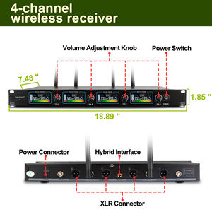 Vendita calda D24 <span class=keywords><strong>one</strong></span> drag four wireless lavalier microfono focusrite scarlett <span class=keywords><strong>studio</strong></span> per sala conferenze - Product Image 3