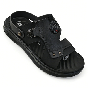 Sandales ouvertes en <span class=keywords><strong>cuir</strong></span> respirantes et antidérapantes pour hommes, style arabe, personnalisables en gros (ODM/OEM) - Product Image 2
