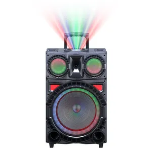 HANSUO 15-inch wireless karaoke speaker with color ball rechargeable speakers