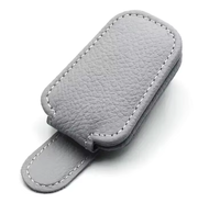 Support universel pour lunettes de soleil de voiture, clip magnétique en cuir pour voiture, porte-cartes et billets, boîte à lunettes pour pare-soleil de voiture, accessoires de décoration