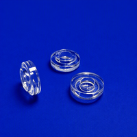 Anneau en quartz transparent de haute précision pour semi-conducteurs, vente en gros, avec services de cintrage, moulage, découpe et soudage