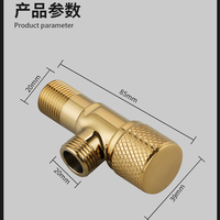 Haute qualité Design moderne vanne d'angle manuelle cuivre laiton multi-fonction eau chaude/froide femmes Bidet robinet épaissi salle de bain