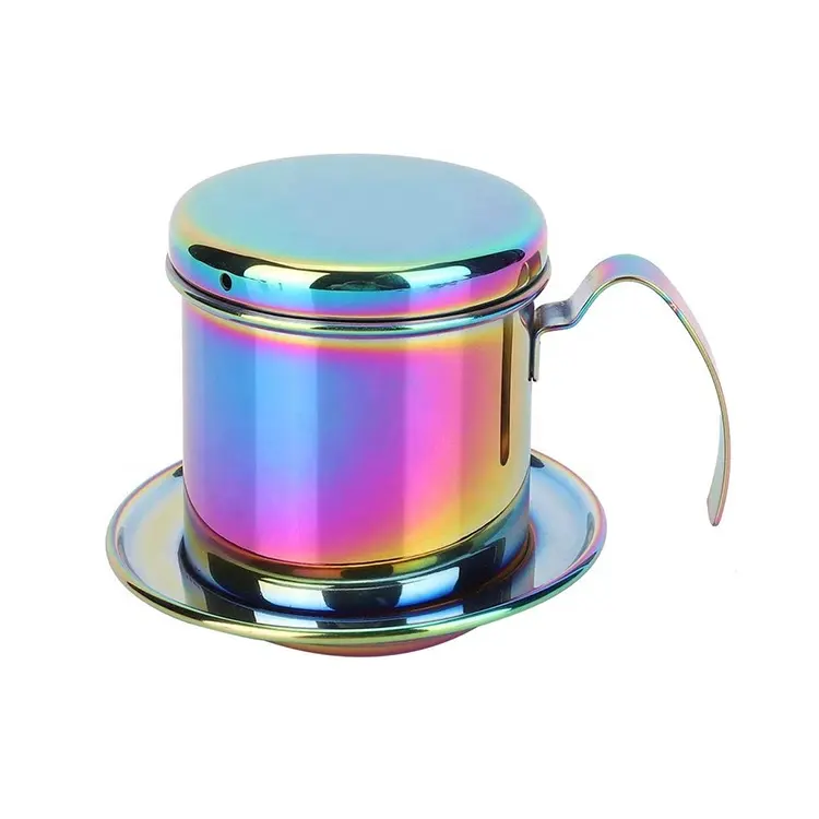 Convex Design Mouth-watering Vietnamese Coffee Filter Cup Colorful High-density Vietnamese Coffee Filter Cup