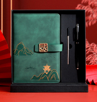En venta Venta caliente de negocios hermosos juegos de regalo elegantes avanzados cuaderno A5 con bolígrafo juego de regalo corporativo con logotipo personalizado