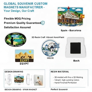 Imán de Recuerdo de Barbados OEM ODM, Suministro de Fábrica, Imán Personalizado para Refrigerador con Monumentos Emblemáticos para Minoristas del <span class=keywords><strong>Turismo</strong></span> Global - Product Image 2