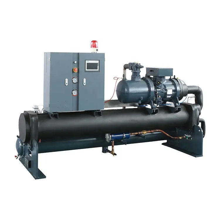 Twin screw compressor high performance water cooled screw water chiller unit for industry