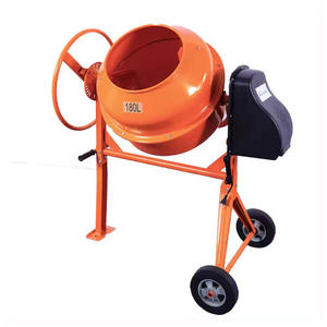 180L Tragbarer Elektrischer Stahl-Zementmischer mit Manueller Wasserversorgung und Rädern für Gartenwege & Steingartenbau - Product Image 6