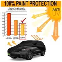 Housses de voiture personnalisées imperméables 210T pour extérieur, pour Dodge Durango 2011-2022, 100% imperméables, coupe-vent, avec sangle et fermeture éclair double porte