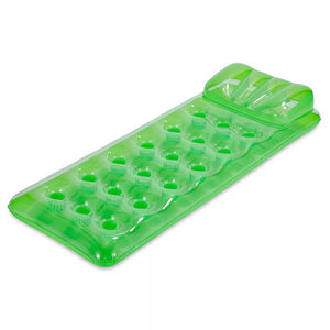 Float Lounge gonfiabile da 18 tasche in fabbrica per piscina Beach Beach Lake, <span class=keywords><strong>Design</strong></span> a spirale con Top trasparente e cuscino d'aria incorporato - Product Image 2