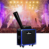 Machine à confettis en papier Blue Flycase avec réservoir de CO2 pour effets de scène de mariage, événements de fête