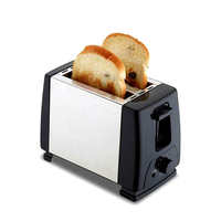Appareils électroménagers de cuisine, grille-pain professionnel électrique à 2 tranches, acier inoxydable blanc, mini four à petit-déjeuner