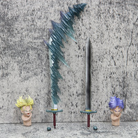 Figurines d'action d'anime luminescentes en PVC de haute qualité, Druguns Balls Goku Trunks 25CM, trois têtes en option, collection de jouets, poupée, statue