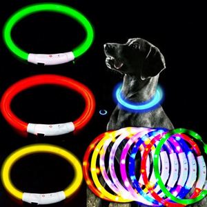 Custom Colorful Rechargeable LED <b>Dog</b> Collar - Scalable, Easy to Disassemble, Durable ABS Material for Your Pet - Product Image 3