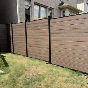 Bên Ngoài Hàng Rào Nhôm Ngoài Trời Riêng Tư Hàng Rào Nhà Trang Trí Gỗ Nhựa Composite Bảng Điều Chỉnh WPC Hàng Rào Bảng Điều Chỉnh Ốp Set - Product Image 6